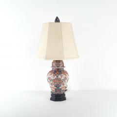 Japanese Imari Covered Jar circa 1880 Now a Lamp - 4145776