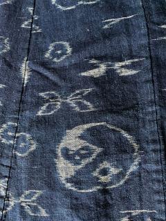 Japanese Indigo Ikat Traveling Cape - 2773820