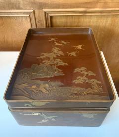 Japanese Lacquer Ryoshibako Document Box Meiji Period - 1585658