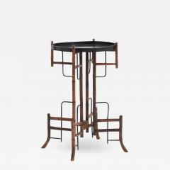 Japanese Lacquer and Bamboo Side Table - 2868079