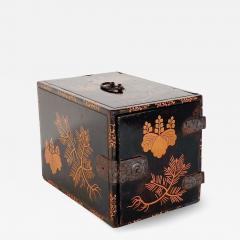 Japanese Lacquered Three Drawer Trunk circa 1910 - 2980227