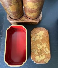 Japanese Maki e Lacquerware Portable Lunch Set Sagejubako - 2071340