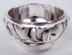 Japanese Meiji Art Nouveau Silver Ginger Jar with Iris Flowers - 3986474