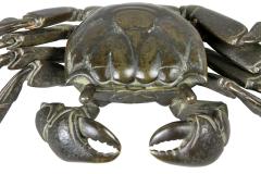 Japanese Meiji Articulated Bronze Crab - 3915911