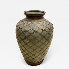 Japanese Meiji Basket Form Bronze Vase - 1650229