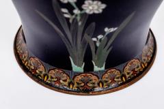 Japanese Meiji Cloisonn Enamel Vase with Cherry Blossoms Ota Tamashiro - 4311661