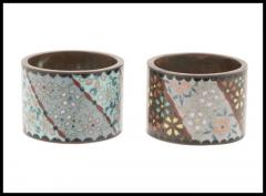 Japanese Meiji Era Cloisonne Enamel Napkin Rings - 3901511