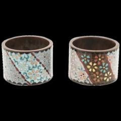 Japanese Meiji Era Cloisonne Enamel Napkin Rings - 3901514
