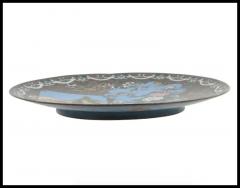 Japanese Meiji Era Cloisonne Enamel Plate Charger - 3902909