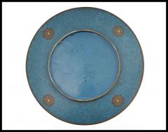 Japanese Meiji Era Cloisonne Enamel Plate Charger - 3902936