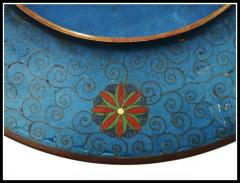 Japanese Meiji Era Cloisonne Enamel Plate Charger - 3903008