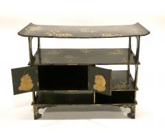 Japanese Meiji Lacquer Tana Tiered Tea Cabinet  - 2162715