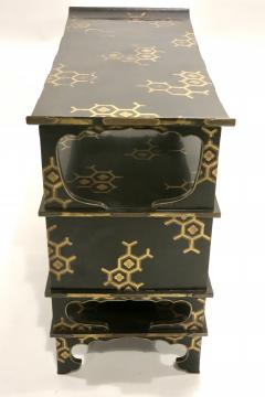 Japanese Meiji Lacquer Tana Tiered Tea Cabinet  - 2162716