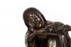 Japanese Meiji Period Bronze Okimono Sculpture of a Samurai 19th century - 4503438