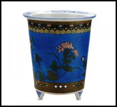 Japanese Meiji Planter Cloisonne Porcelain Planter - 3901895