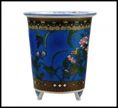 Japanese Meiji Planter Cloisonne Porcelain Planter - 3901898