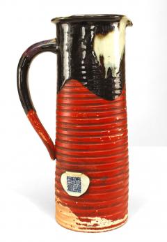 Japanese Meiji Terra Cotta Pitcher - 4322581