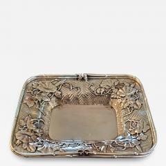 Japanese Miyamoto Meiji Period Solid Silver Basket - 1678976