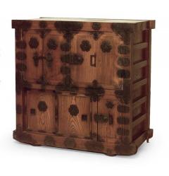 Japanese Oak Wrought Iron Chest - 2799150