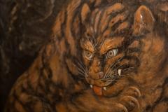 Japanese Raised Lacquer Tiger - 3158401