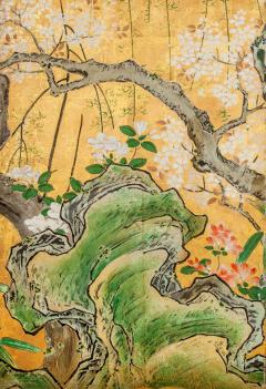 Japanese Screen Landscape and Pheasants - 303171