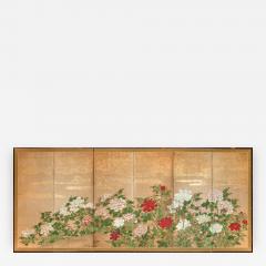 Japanese Screen Peonies With Gold - 342398