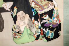 Japanese Scroll Oiran A Courtesan  - 4097139