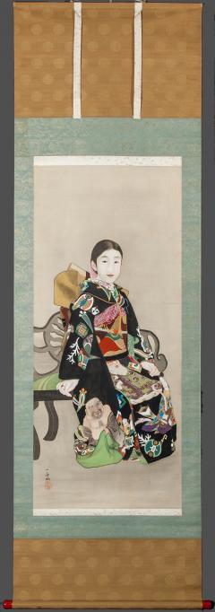 Japanese Scroll Young Girl - 333588