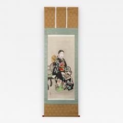 Japanese Scroll Young Girl - 334128