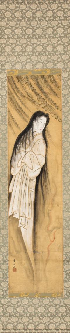 Japanese Scroll of the Spirit of a Beautiful Woman - 1939420