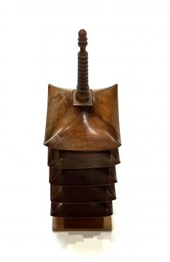 Japanese Showa Period Teak Model of a Pagoda - 4644705