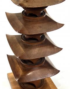 Japanese Showa Period Teak Model of a Pagoda - 4644708