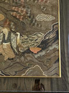 Japanese Silk Embroidery Tapestry Meiji Period - 2772498