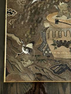 Japanese Silk Embroidery Tapestry Meiji Period - 2772499