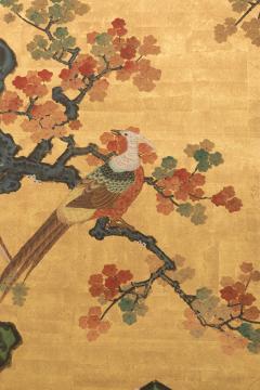 Japanese Six Panel Screen Autumn Audobon Scene - 327628