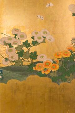 Japanese Six Panel Screen Autumn Into Winter Landscape - 1805100