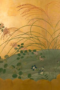 Japanese Six Panel Screen Autumn Into Winter Landscape - 1805130