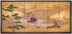 Japanese Six Panel Screen Battle of Uji Bridge Left Screen  - 3569439