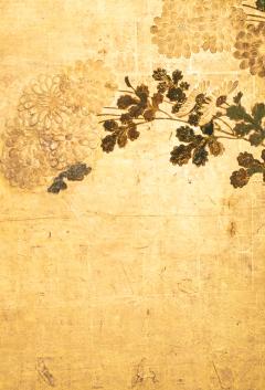 Japanese Six Panel Screen Cedar Landscape on Gold with Luminous Moon - 2696680