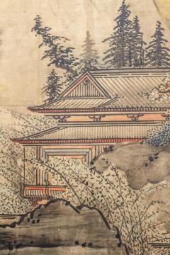 Japanese Six Panel Screen Chinese Coastal Landscape - 3457566