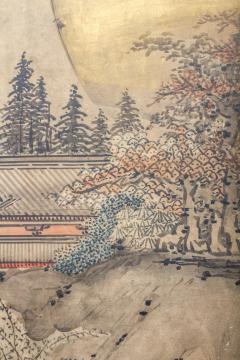 Japanese Six Panel Screen Chinese Coastal Landscape - 3457570