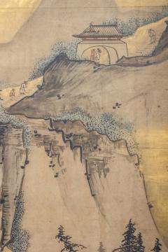 Japanese Six Panel Screen Chinese Coastal Landscape - 3457571