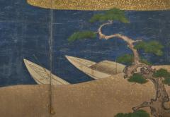 Japanese Six Panel Screen Hamamatsu Pine Tree Island  - 4340587