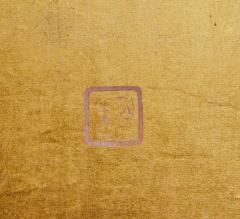 Japanese Six Panel Screen Horses on Gold Leaf - 3277600