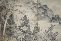 Japanese Six Panel Screen Into the Woods - 4340565
