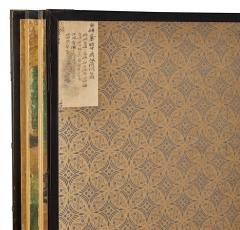 Japanese Six Panel Screen Kano School Venerable Old Pine - 3351805