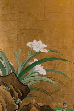 Japanese Six Panel Screen Late Winter Into Early Spring - 1552148