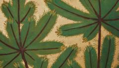 Japanese Six Panel Screen Manchurian Cranes and Pines on Gold - 3145919