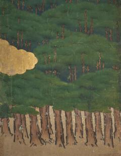 Japanese Six Panel Screen Mount Fuji - 4327493