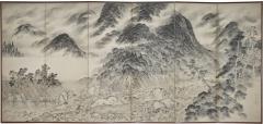 Japanese Six Panel Screen Mountains in the Mist - 4344635